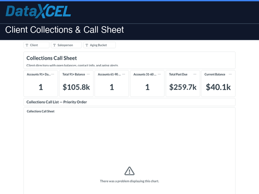 Client Collections & Call Sheet