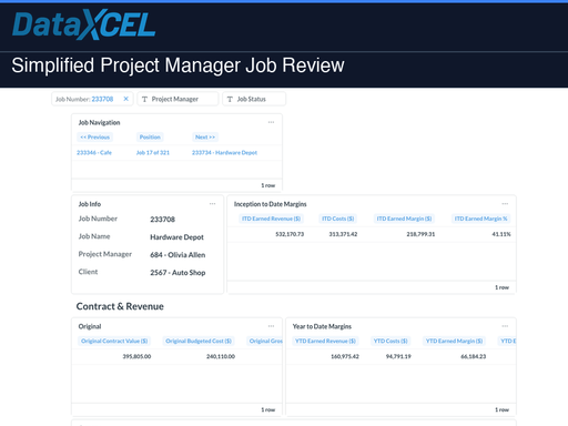 Simplified Project Manager Job Review